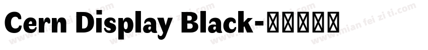 Cern Display Black字体转换